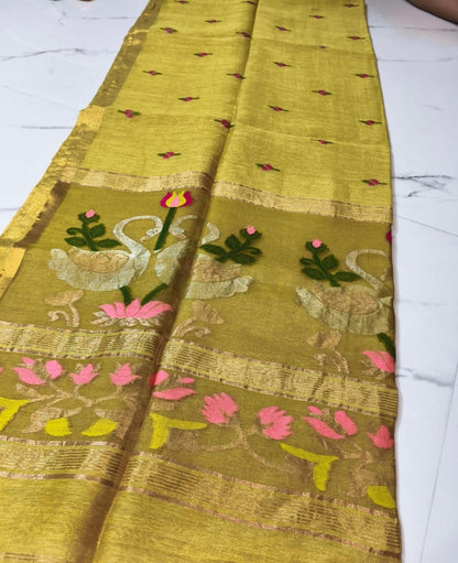 Handloom Party Wear - Silk Linen