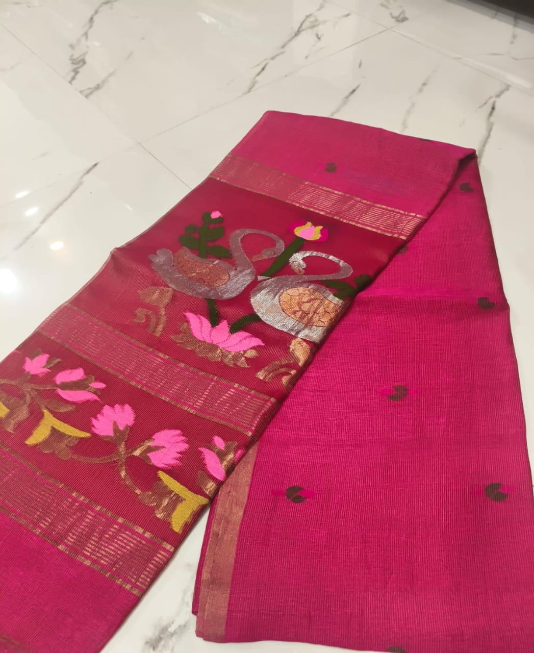 Handloom Party Wear - Silk Linen