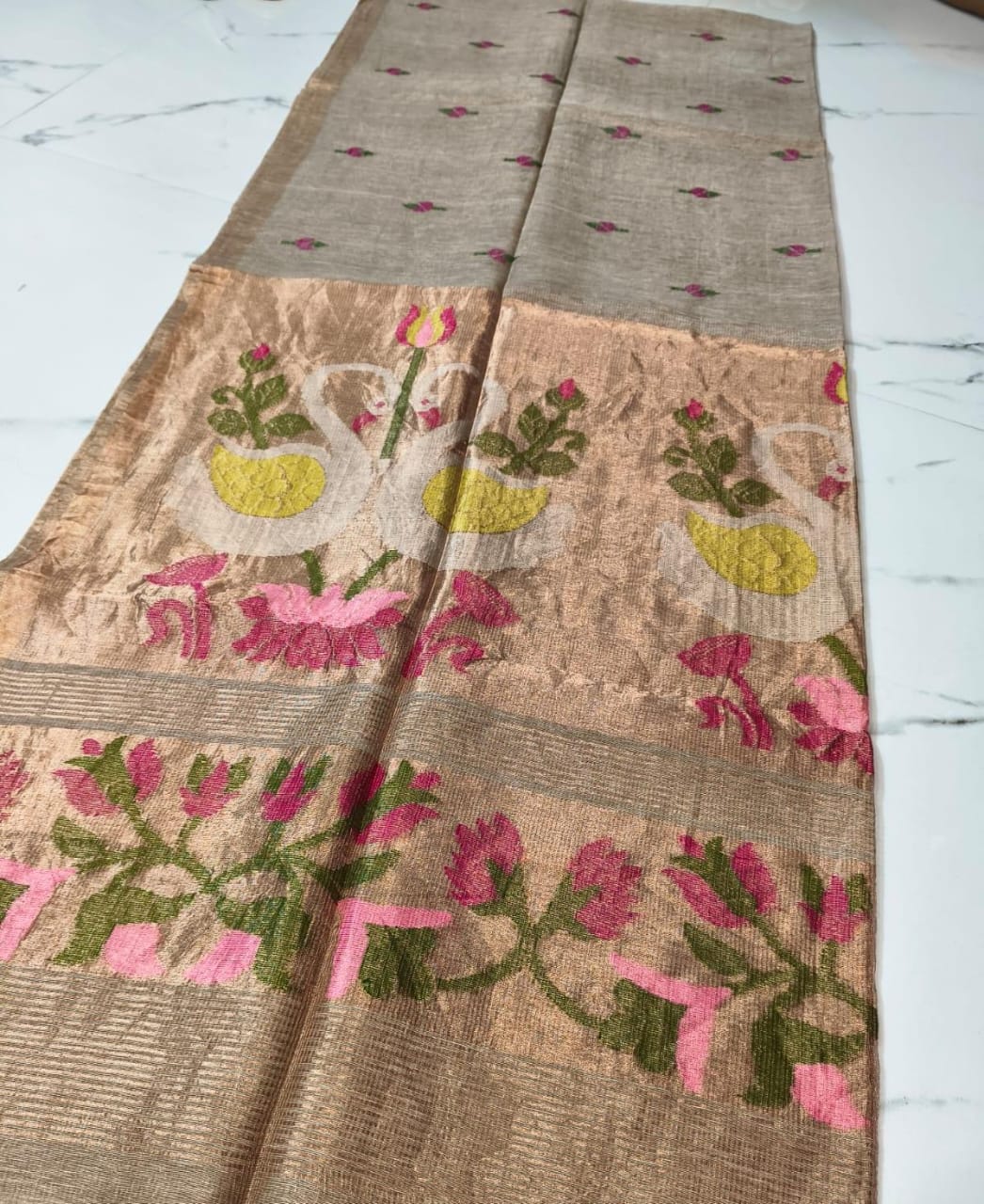Handloom Party Wear - Silk Linen