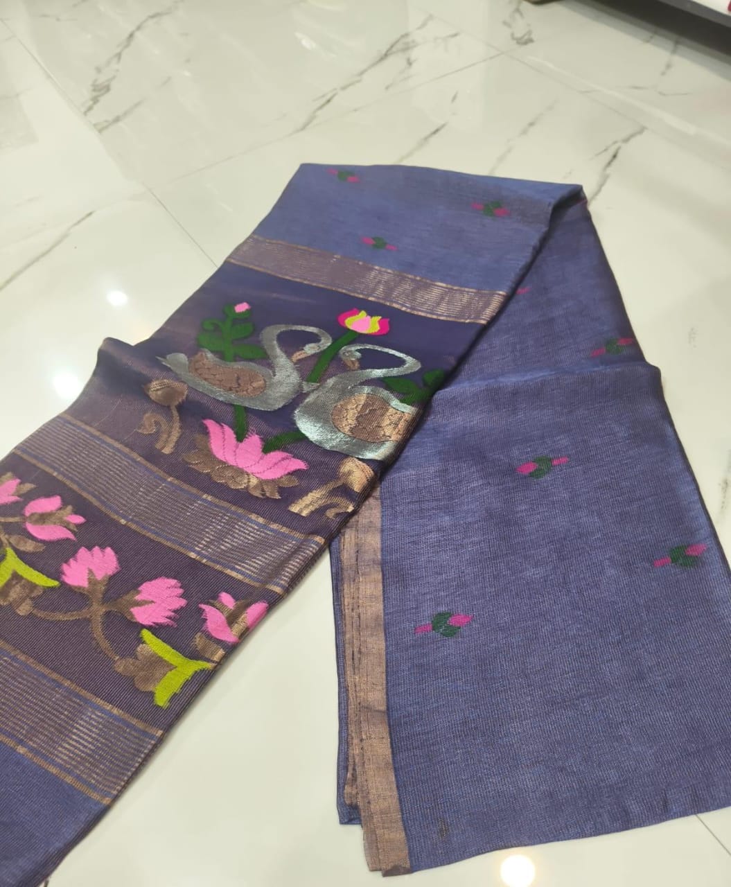 Handloom Party Wear - Silk Linen