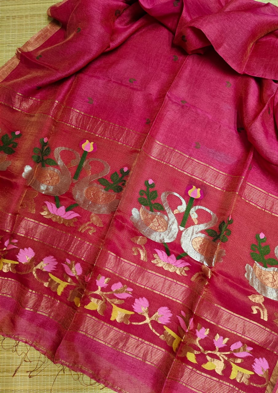 Handloom Party Wear - Silk Linen